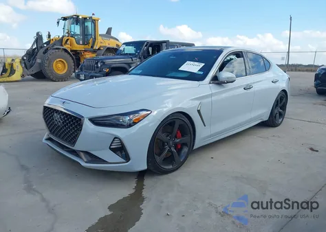 2021 Genesis G70 3.3T Awd z USA, uszkodzony, nr VIN KMTG34LE5MU074499